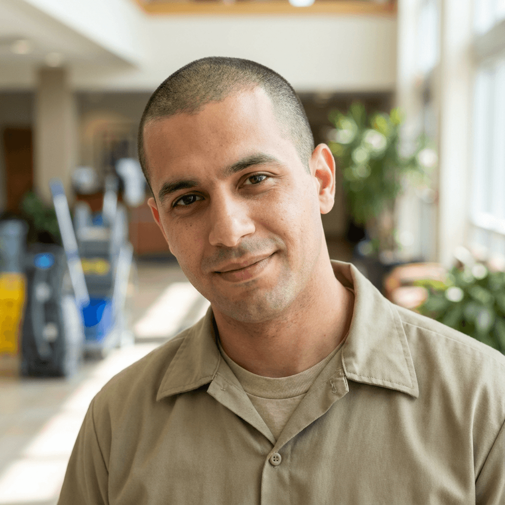 Marcus Holt, delivery driver in his 40s